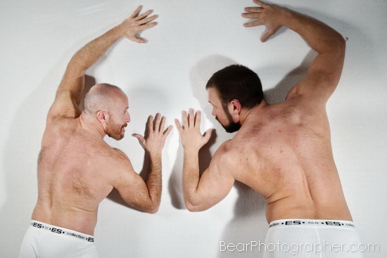 WhiteWallMEN project - briefs as a male life stylee - bearded men lovers